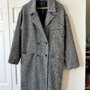 Womens medium long wool coat
